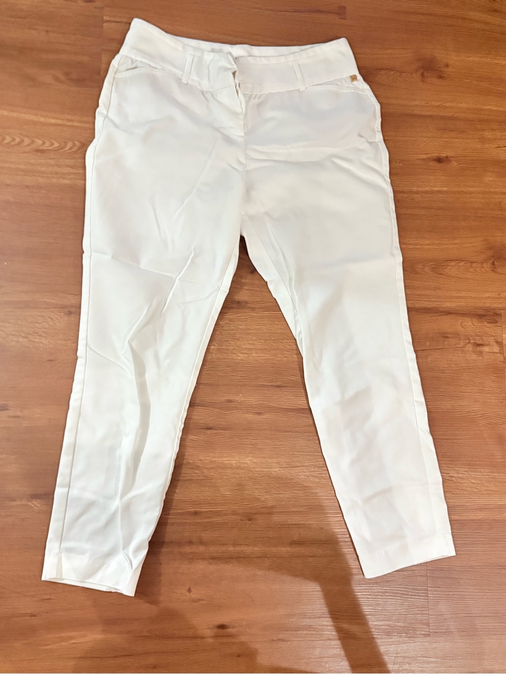Ivanka Trump White Slim Chinos